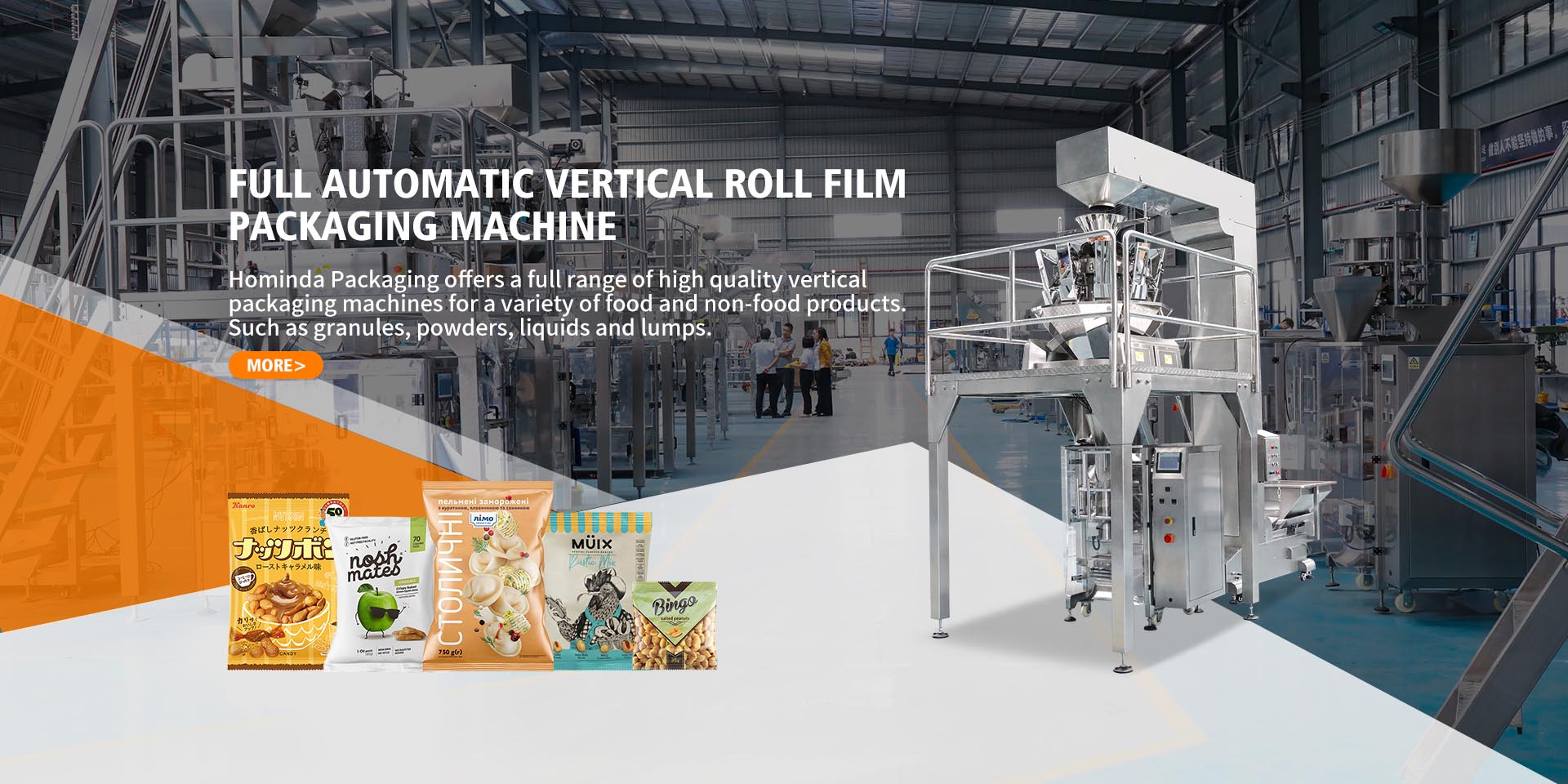 Vertical Powder Packing Machines for Nuts, Coffee & Snacks