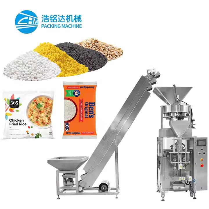 Inclined Packing Machines for Potato Chips, Peanuts & More with inclined conveyor