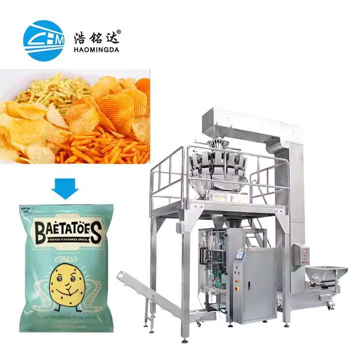 Potato chip/French fries/Puffed food packaging machine