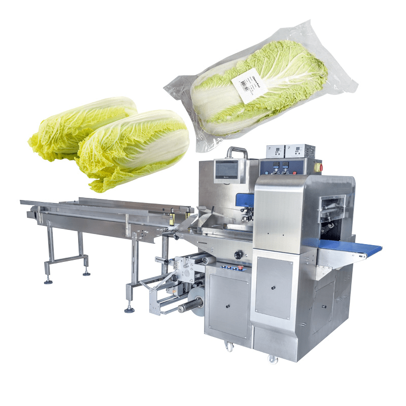 600 Carbon Steel Vegetable Packing Machine with Weighing & Labeling