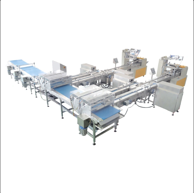 Bread and biscuit packaging line
