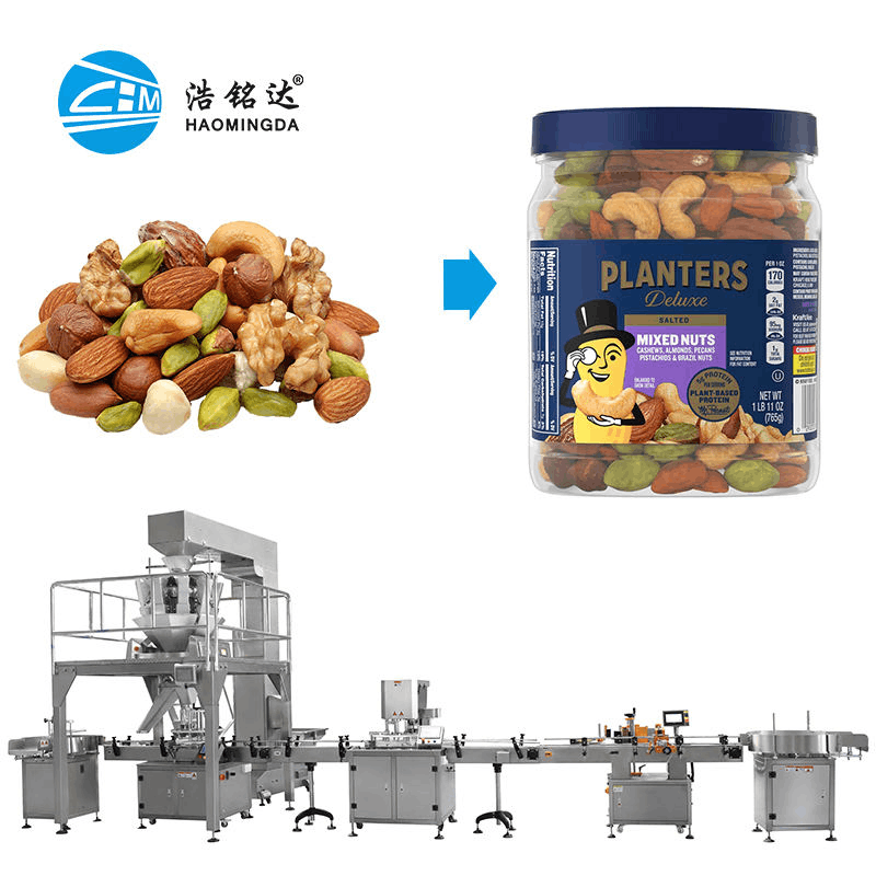 Automatic Tin Can Filling Machine 200g – 500g for Nuts