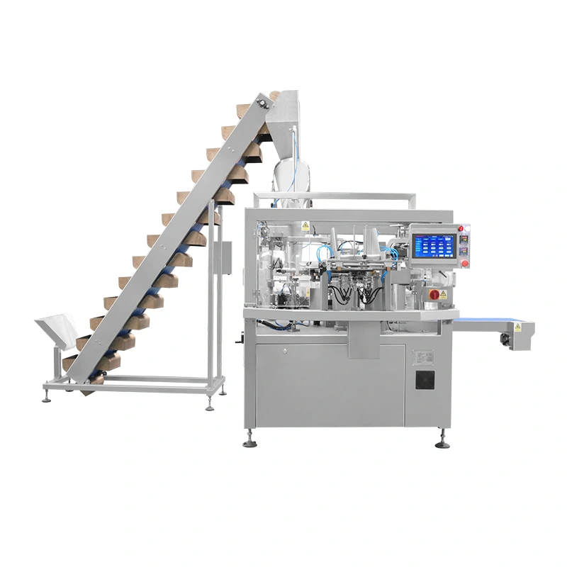 Chain bucket feeding bag packing machine