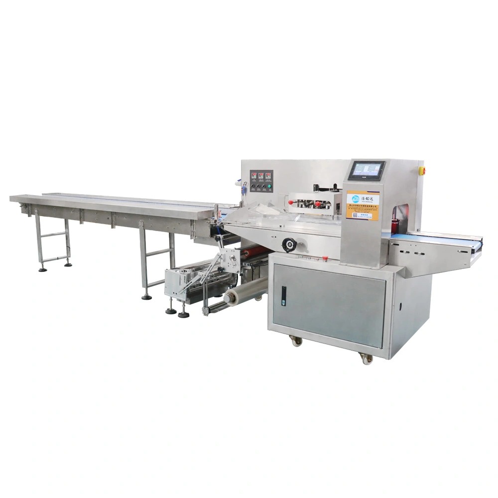 Vegetable pillow wrapping machine